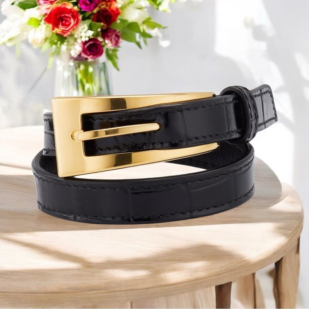 NWT YSL Buckle Belt Double Wrap Bracelet (Med)